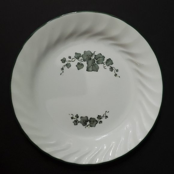 Corelle Callaway Salad Plates Corning White Swirl Ivy Dessert Bread Plates - Picture 3 of 6